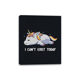 I Can't Exist Today - Canvas Wraps Canvas Wraps RIPT Apparel 8x10 / Black