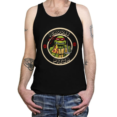 I Choose Pizza - Tanktop Tanktop RIPT Apparel X-Small / Black