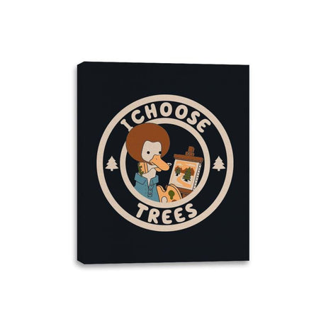 I Choose Trees - Canvas Wraps Canvas Wraps RIPT Apparel 8x10 / Black