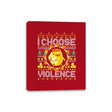 I Choose Violence - Canvas Wraps Canvas Wraps RIPT Apparel 8x10 / Red