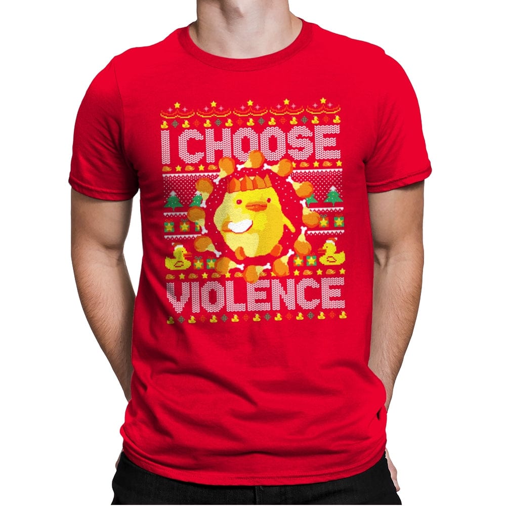 I Choose Violence - Mens Premium T-Shirts RIPT Apparel Small / Red