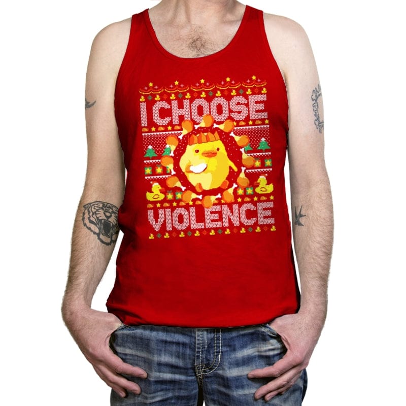 I Choose Violence - Tanktop Tanktop RIPT Apparel X-Small / Red