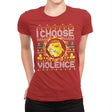 I Choose Violence - Womens Premium T-Shirts RIPT Apparel Small / Red