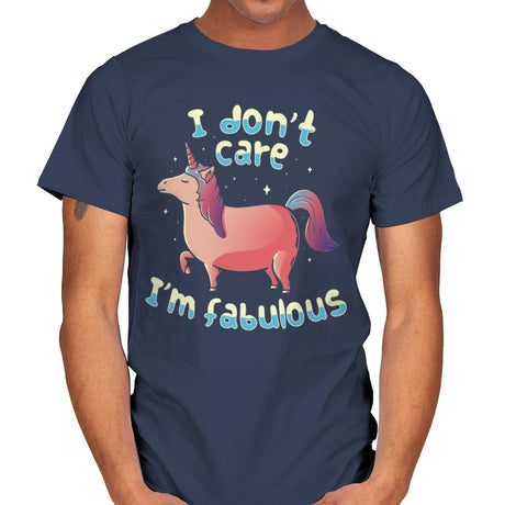 I Don't Care I'm Fabulous - Mens T-Shirts RIPT Apparel Small / Navy