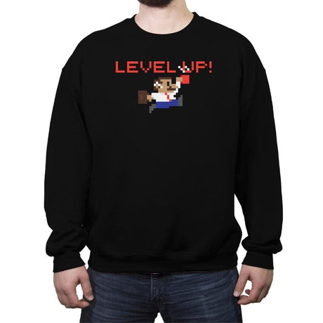 I Dont Get Older, I Level Up - Crew Neck Sweatshirt Crew Neck Sweatshirt RIPT Apparel Small / Black