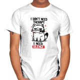 I Dont Need Therapy I Need Silence - Mens T-Shirts RIPT Apparel Small / White