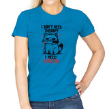 I Dont Need Therapy I Need Silence - Womens T-Shirts RIPT Apparel Small / Sapphire