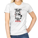 I Dont Need Therapy I Need Silence - Womens T-Shirts RIPT Apparel Small / White