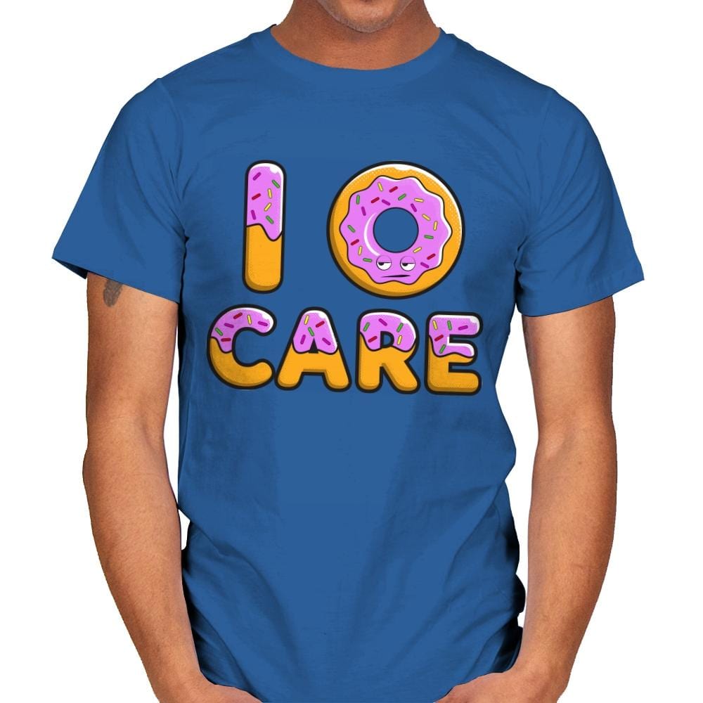 I Donut Care - Mens T-Shirts RIPT Apparel Small / Royal