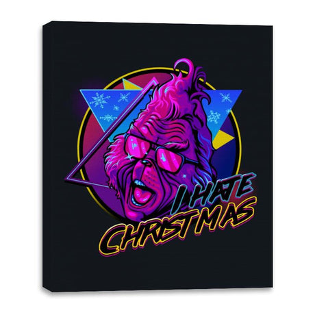 I Hate Christmas - Canvas Wraps Canvas Wraps RIPT Apparel 16x20 / Black