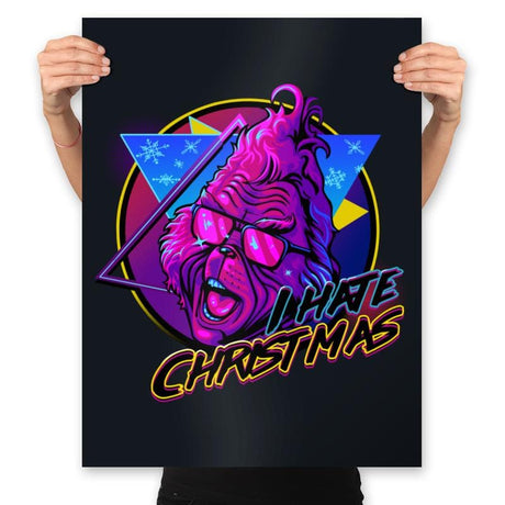 I Hate Christmas - Prints Posters RIPT Apparel 18x24 / Black