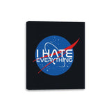 I Hate Everything - Canvas Wraps Canvas Wraps RIPT Apparel 8x10 / Black