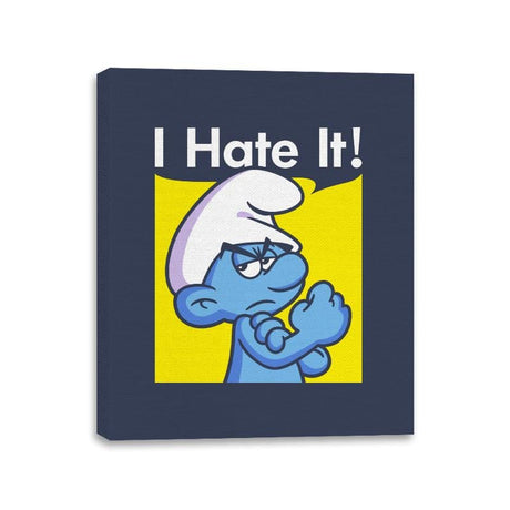 I Hate It! - Canvas Wraps Canvas Wraps RIPT Apparel 11x14 / Navy