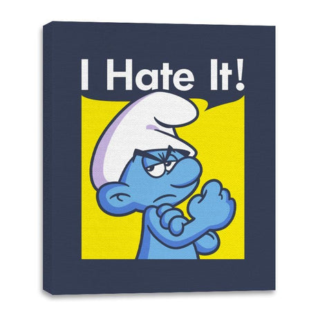 I Hate It! - Canvas Wraps Canvas Wraps RIPT Apparel 16x20 / Navy