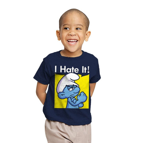 I Hate It! - Youth T-Shirts RIPT Apparel X-small / Navy