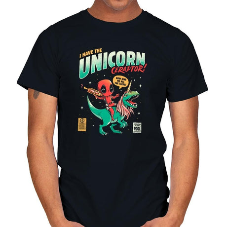 I Have The Unicornceraptor - Mens T-Shirts RIPT Apparel Small / Black