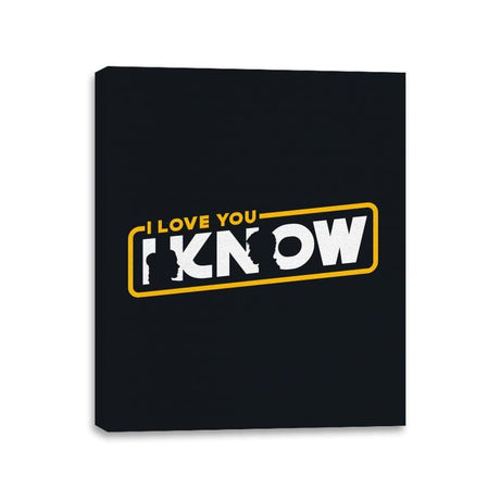 I Know - Canvas Wraps Canvas Wraps RIPT Apparel 11x14 / Black