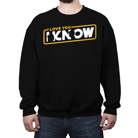 I Know - Crew Neck Sweatshirt Crew Neck Sweatshirt RIPT Apparel Small / Black