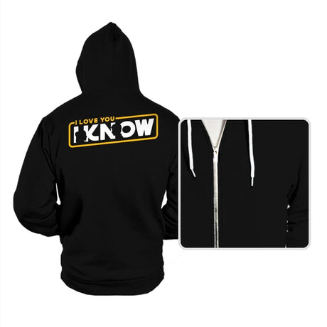 I Know - Hoodies Hoodies RIPT Apparel Small / Black