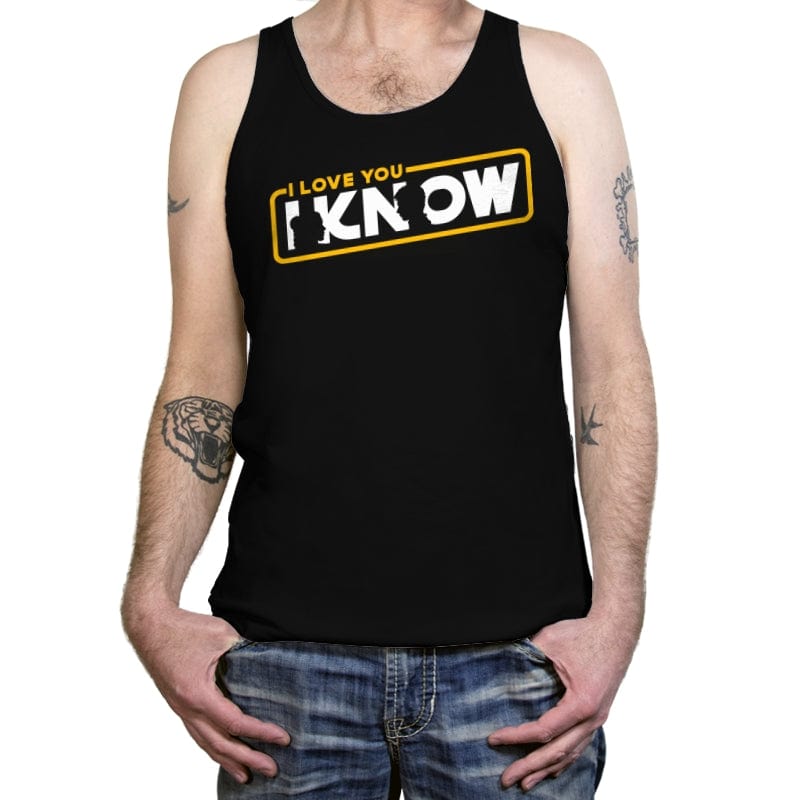 I Know - Tanktop Tanktop RIPT Apparel X-Small / Black