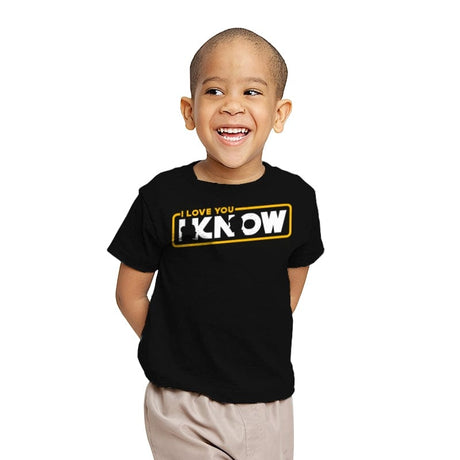 I Know - Youth T-Shirts RIPT Apparel X-small / Black