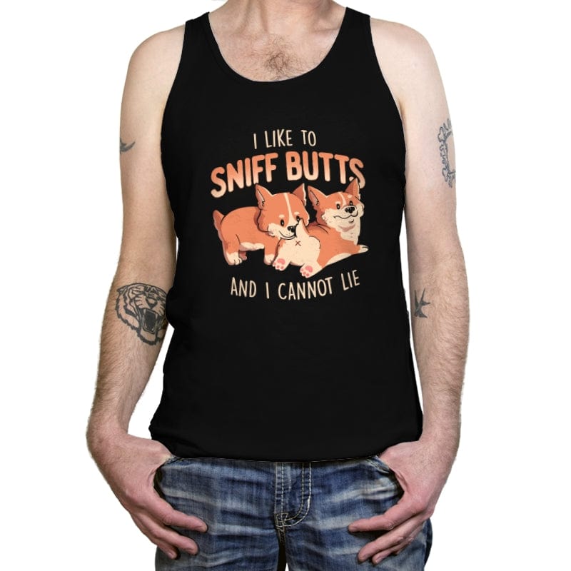 I Like to Sniff Butts - Tanktop Tanktop RIPT Apparel X-Small / Black