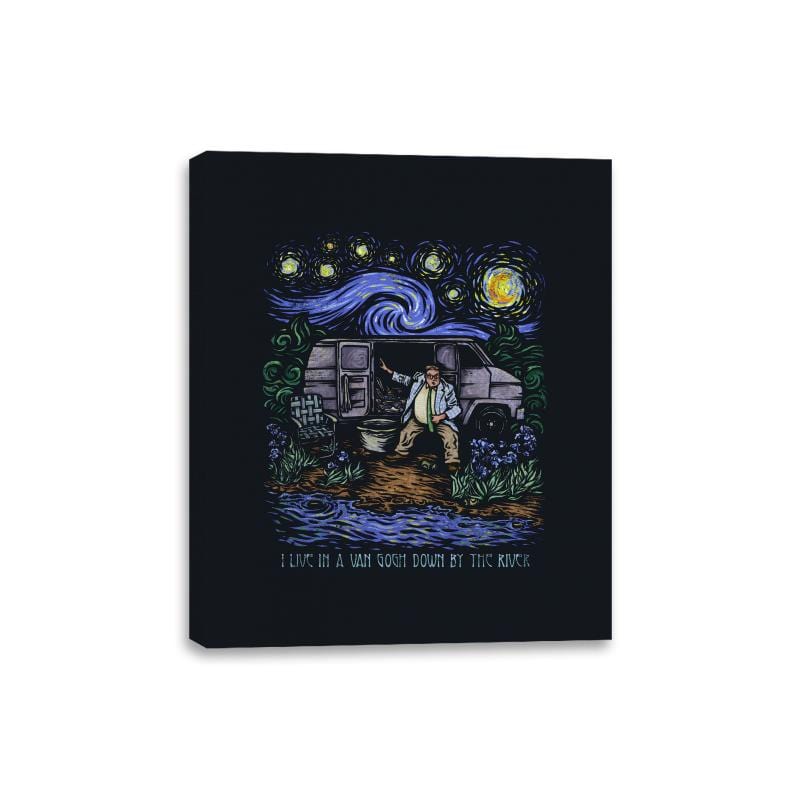 I Live in a Van Gogh - Best Seller - Canvas Wraps Canvas Wraps RIPT Apparel 8x10 / Black