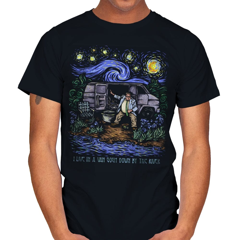 I Live in a Van Gogh - Best Seller - Mens T-Shirts RIPT Apparel Small / Black