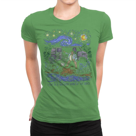 I Live in a Van Gogh - Best Seller - Womens Premium T-Shirts RIPT Apparel Small / Kelly