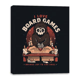 I Love Board Games - Canvas Wraps Canvas Wraps RIPT Apparel 16x20 / Black