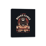 I Love Board Games - Canvas Wraps Canvas Wraps RIPT Apparel 8x10 / Black