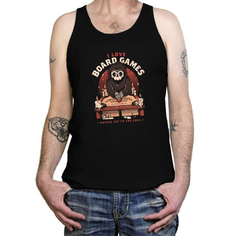 I Love Board Games - Tanktop Tanktop RIPT Apparel X-Small / Black