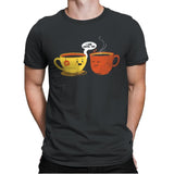 I Love Coffee Too - Mens Premium T-Shirts RIPT Apparel Small / Heavy Metal