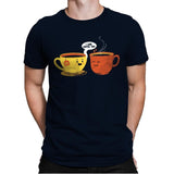 I Love Coffee Too - Mens Premium T-Shirts RIPT Apparel Small / Midnight Navy