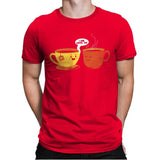 I Love Coffee Too - Mens Premium T-Shirts RIPT Apparel Small / Red