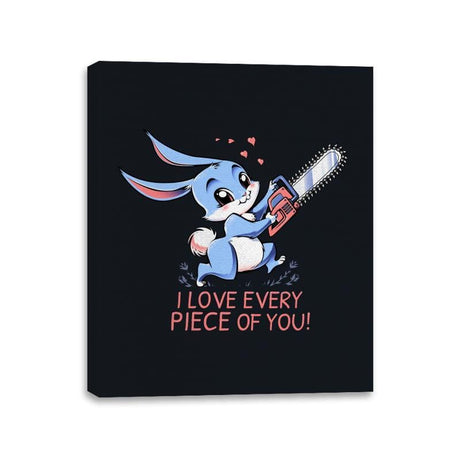 I Love Every Piece Of You - Canvas Wraps Canvas Wraps RIPT Apparel 11x14 / Black