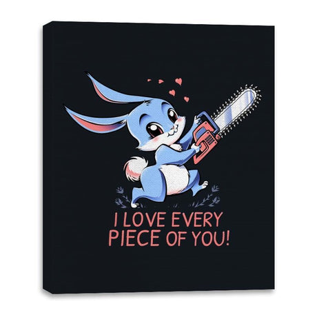 I Love Every Piece Of You - Canvas Wraps Canvas Wraps RIPT Apparel 16x20 / Black