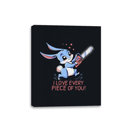 I Love Every Piece Of You - Canvas Wraps Canvas Wraps RIPT Apparel 8x10 / Black