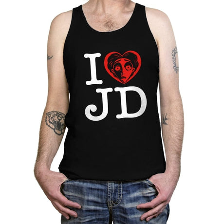 I Love JD - Tanktop Tanktop RIPT Apparel X-Small / Black