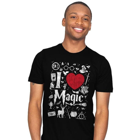 I love Magic - Mens T-Shirts RIPT Apparel