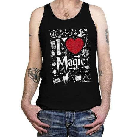 I love Magic - Tanktop Tanktop RIPT Apparel X-Small / Black