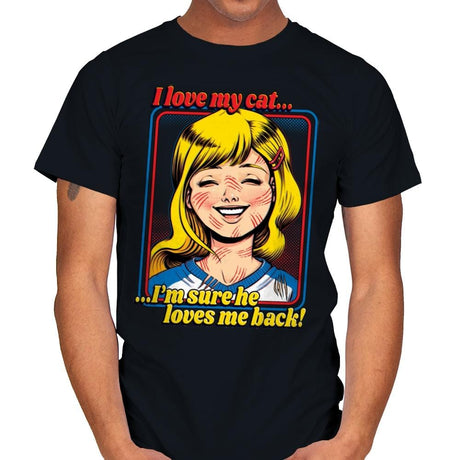 I Love My Cats - Mens T-Shirts RIPT Apparel Small / Black