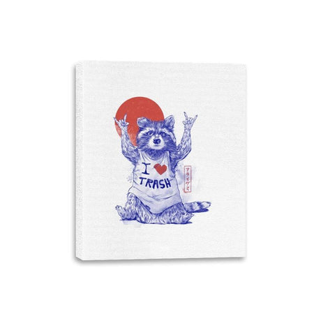 I Love Trash - Canvas Wraps Canvas Wraps RIPT Apparel 8x10 / White