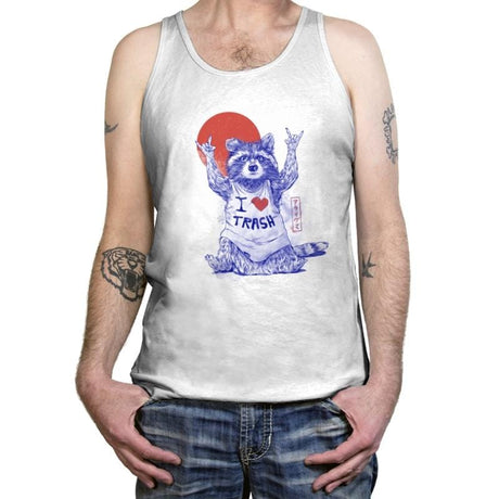 I Love Trash - Tanktop Tanktop RIPT Apparel X-Small / White