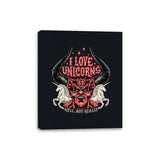 I Love Unicorns - Canvas Wraps Canvas Wraps RIPT Apparel 8x10 / Black