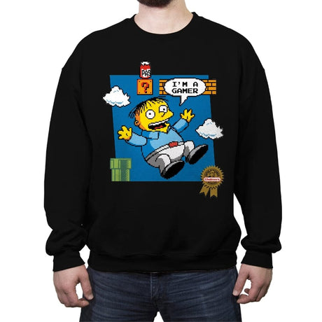 I'm a Gamer - Crew Neck Sweatshirt Crew Neck Sweatshirt RIPT Apparel Small / Black