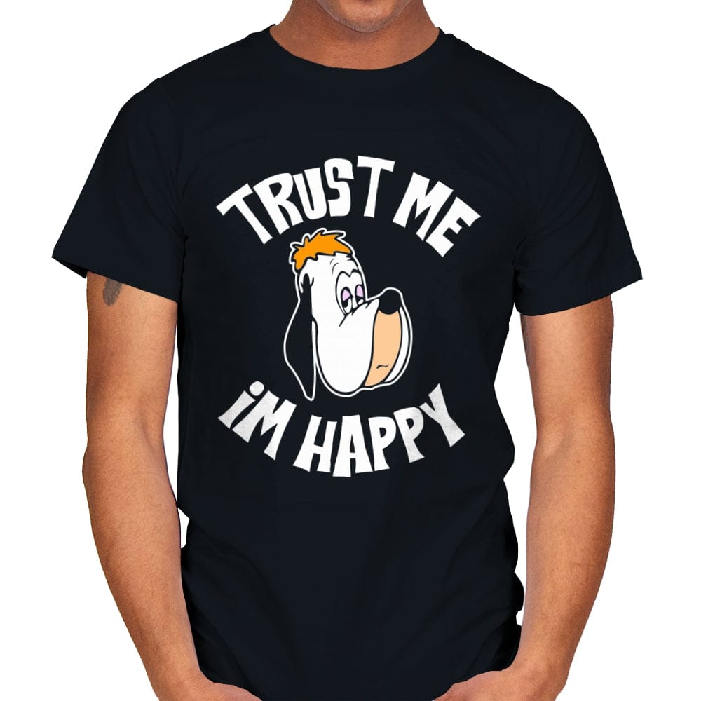 I'm Happy - Mens T-Shirts RIPT Apparel Small / Black