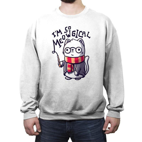 I’m So Meowgical - Crew Neck Sweatshirt Crew Neck Sweatshirt RIPT Apparel Small / White