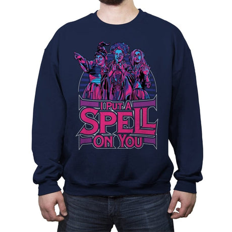 I Put a Spell on You - Crew Neck Sweatshirt Crew Neck Sweatshirt RIPT Apparel Small / Navy