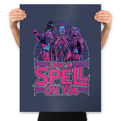 I Put a Spell on You - Prints Posters RIPT Apparel 18x24 / Navy